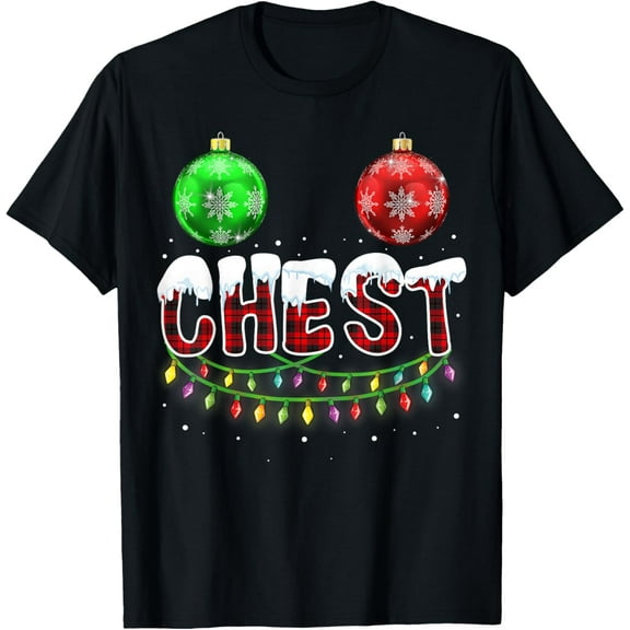 Chest Nuts Christmas T Shirt Matching Couple Chestnuts T-Shirt
