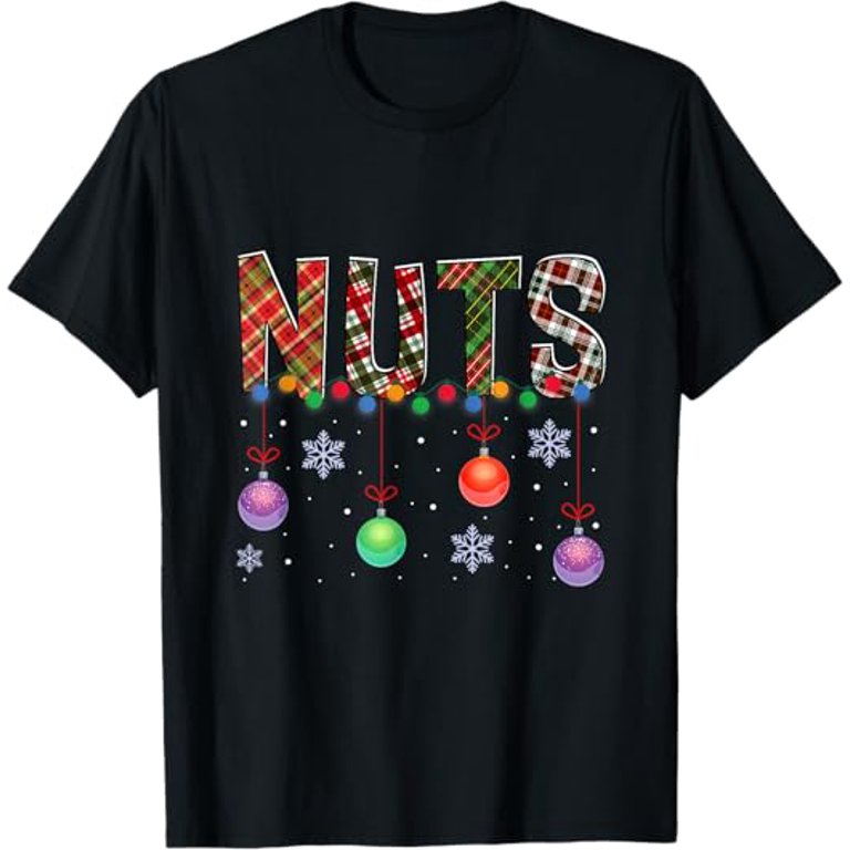 Chest Nuts Funny Christmas Couples Nuts Matching Chestnuts T-Shirt