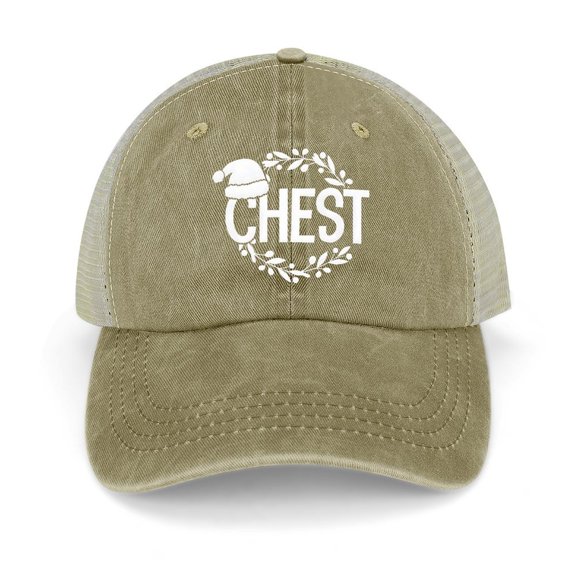 Chest Nuts Khaki Hat Adjustable Funny Fashion Unisex Baseball Cap for Men Women