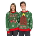 thumbnail image 1 of Chest Nuts Snowflakes Christmas Tree Adult Ugly Christmas Sweater, 1 of 2