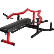 Chest Press Machine, 1050LBS Bench Press Machine with Independent Converging Arms, Adjustable Flat Incline Bench for Chest, AB Workouts, Shoulder Home Gym Equipment, V1