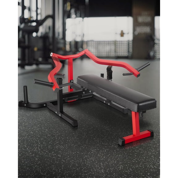 Chest Press Machine with Independent Arms, 1050LB Capacity Bench Press for Home Gym, Adjustable Flat/Incline/Decline Weight Bench for Chest, Shoulder & Ab Workouts
