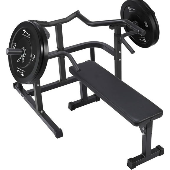 Chest Press Machine with Independent Converging Arms, 1050LBS Bench Press Machine with Independent Flat Bench, Heavy Duty Bench Press Rack for Home Gym, Adjustable Chest Workout Equipment