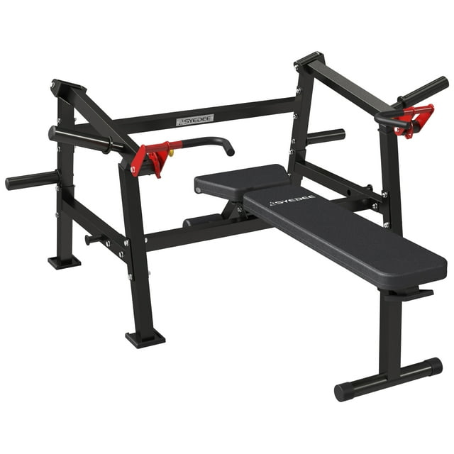 Chest Press Machine, Syedee 1500LBS Bench Press Machine with Band Peg