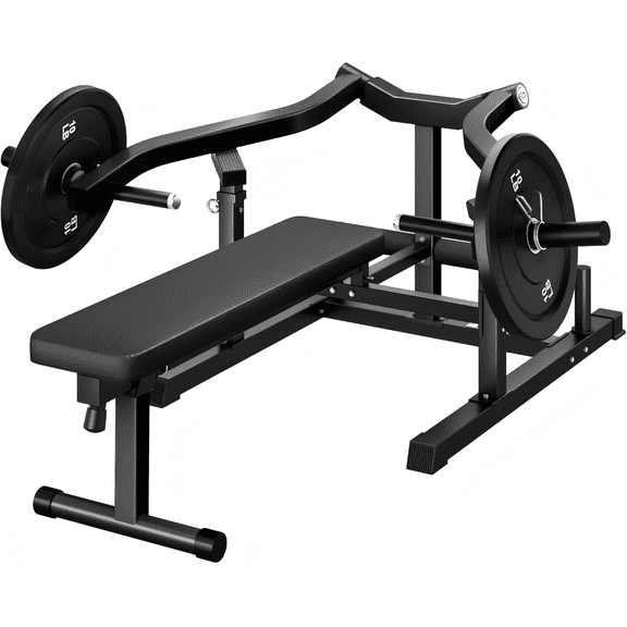 Chest Press Machine, Weight Bench Press Machine with Independent Arms, Adjustable Flat Incline Bench Press for Chest, AB Workout Home Gym Equipment