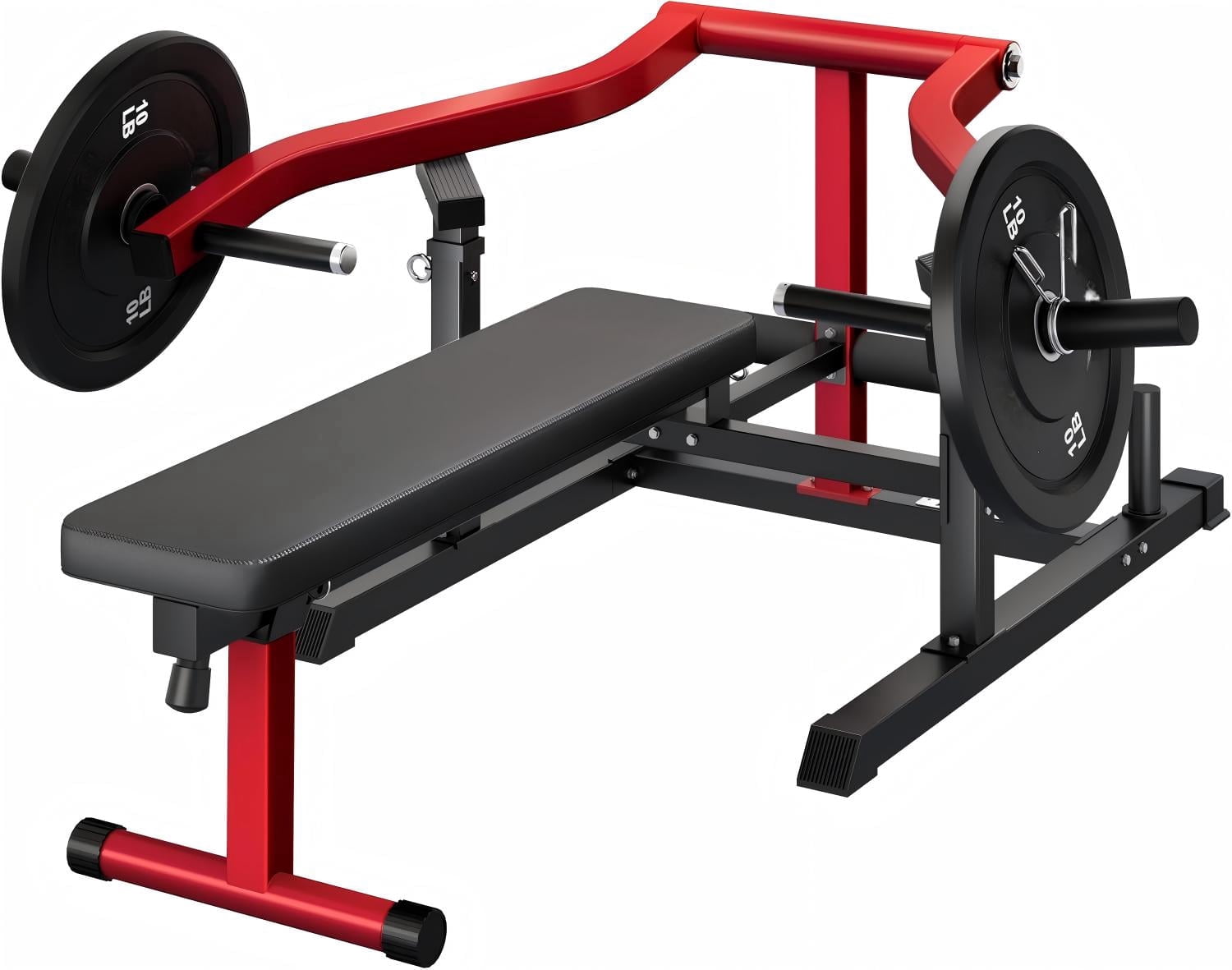 Chest Press Machine, Weight Bench Press Machine with Independent Arms, Adjustable Flat Incline Bench Press for Chest, AB Workout Home Gym Equipment