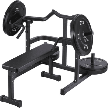 Chest Press Machine,Weight Bench Press Machine with Independent Converging Arms,Adjustable Flat Incline Bench Press for Workout Home Gym