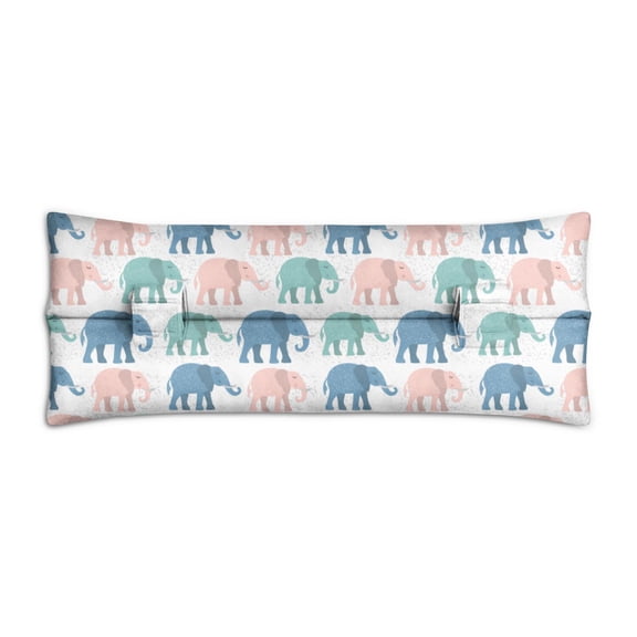 Chest Protector After Surgery - Abstract Elephant Print Design - Easy Attach/Detach for All Standard Seatbelts