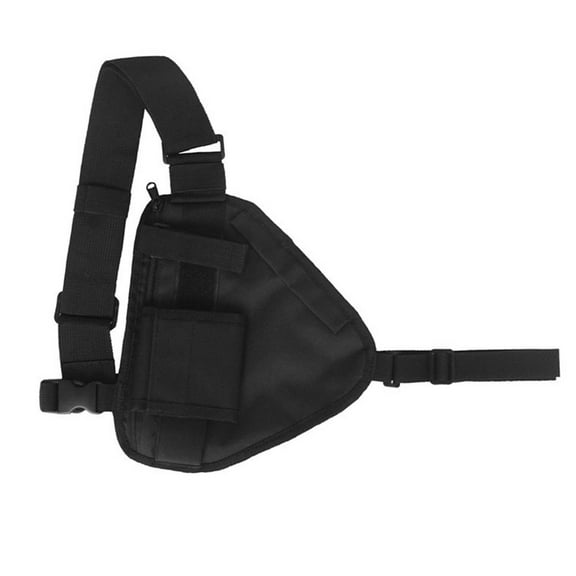 Chest Rig Pack Radio Pouch Adjustable Shoulder Strap Harness Unisex Portable for Camping Leisure