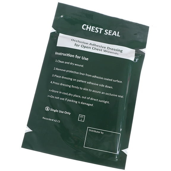 Chest Seal Vented Medically Patches Emergencies Trauma Sticker Emergencies Medically Tool Chest Seal Vented Dressing Bandages