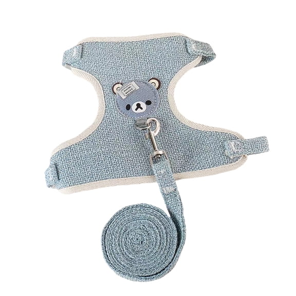 Chest Strap Harness for Small Material Chest Harness with Leash Attachment for Cats Dogs Rabbits and More on Outdoor Adventures,20 26 cm,Blue
