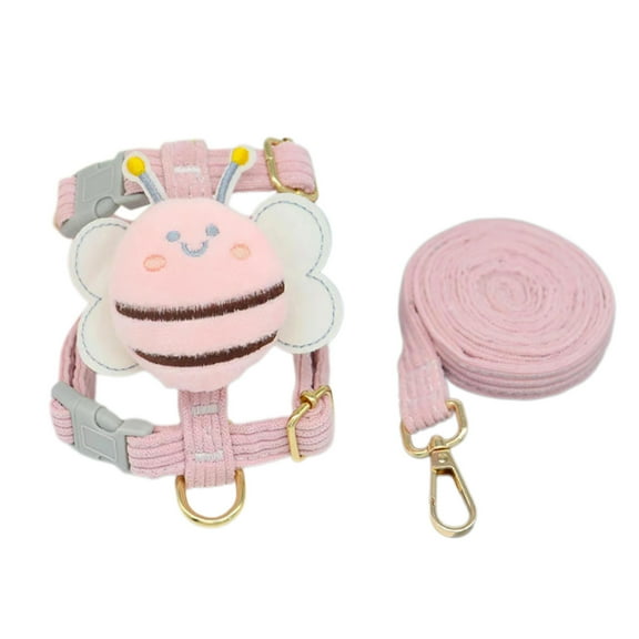 Chest Strap for Dogs Soft Harness with Leash Set Featuring Metal D Ring for Small Dogs and Everyday Walking