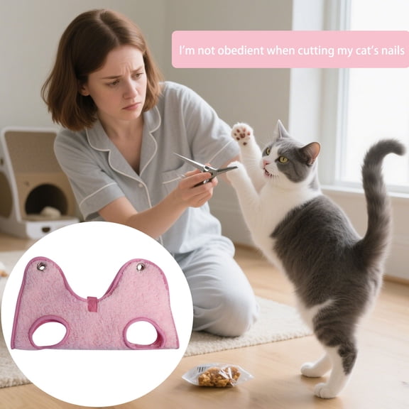 Chest Harness for - Chew Proof Indoor Grooming Support for Dogs and Cats Soft Comfortable Chest Strap for Bathing and Handling