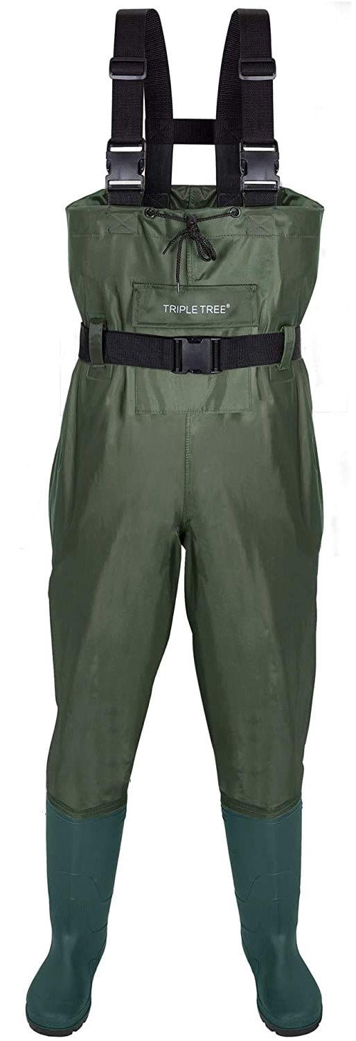 Chest Waders Waterproof Insulated Bootfoot Fishing Hunting Green M Sz 9 W Sz 11 Chest Wader, Fishing Waders for Men & Women with Insulated  main image 3