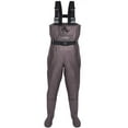 thumbnail image 1 of Triple Tree Fishing Wader Boots, Waterproof Nylon/PVC Bootfoot Waders, Gray, 9-13, 1 of 7