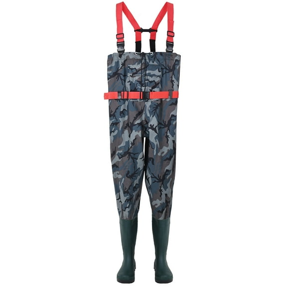 Chest Waders with Boots for Men & Women 80D Ply Nylon/PVC Hunting Waders Fishing Boots Waders US 10
