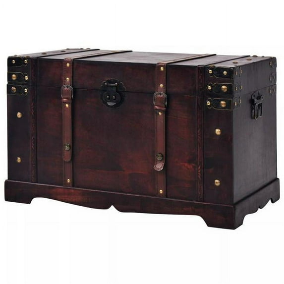 Chest Wood Vintage Treasure - 26 x 15 x 15.7 in.