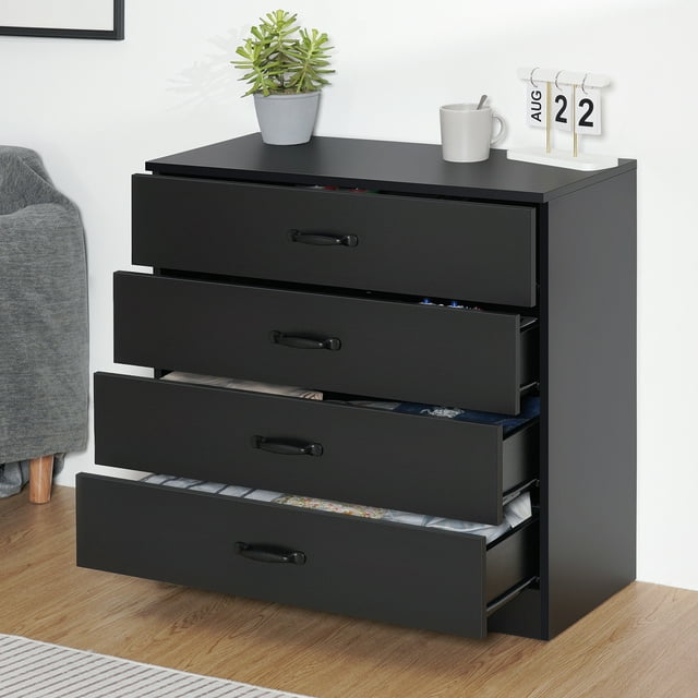 Chest of Drawers, 4-Drawer Dresser for Living Room, Bedroom, Entryway ...