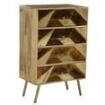 thumbnail image 1 of Dunawest Chest With 4 Drawers And Geometric Inlaid Design, Brown - Brown, 1 of 7