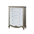 thumbnail image 1 of Chest with Mirror Front and Molded Trim, Antique Silver, 1 of 5