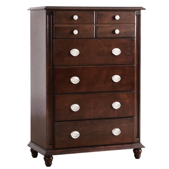 Chest with Real Wood Veneer and Clean Finish / Fully Assembled for Immediate Use