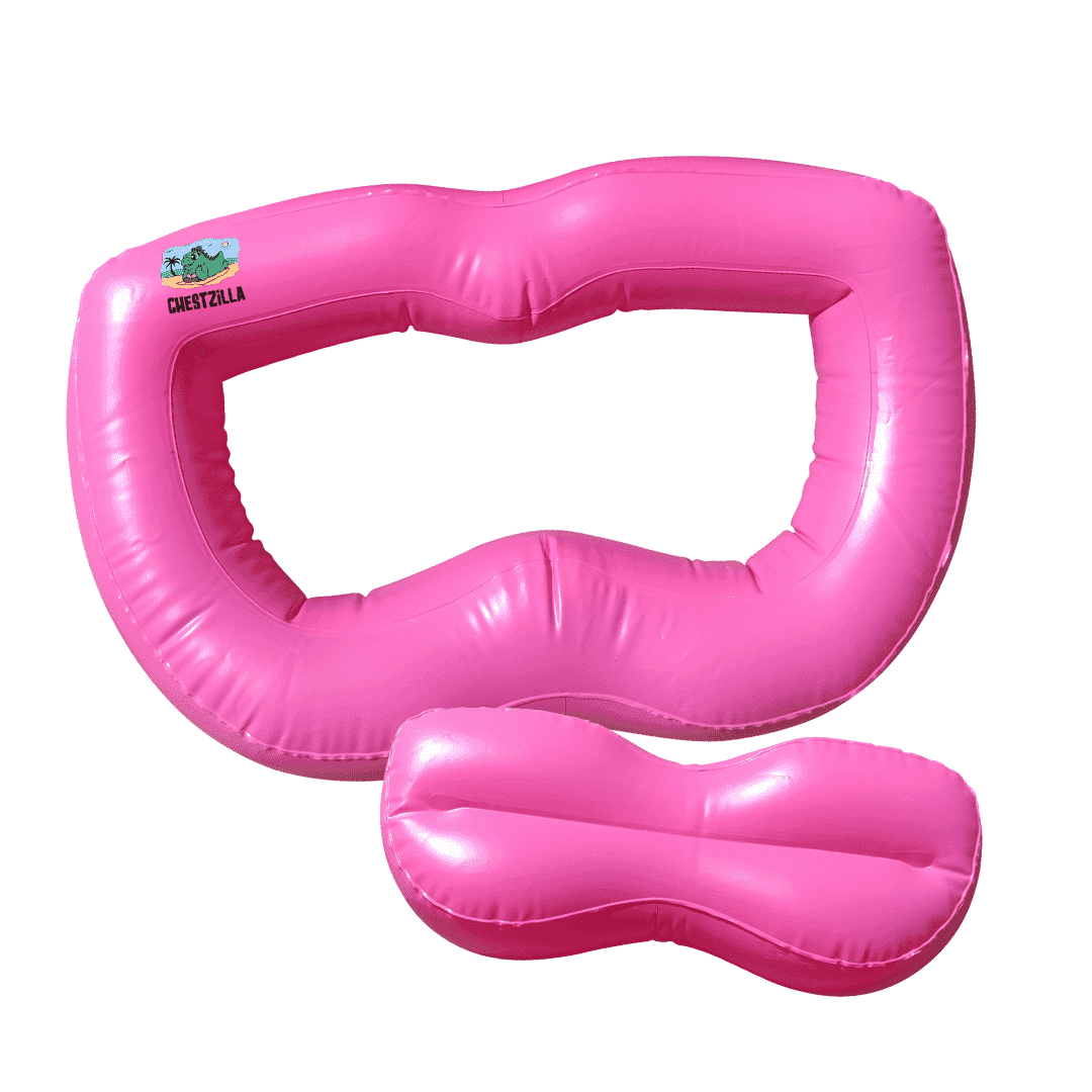 ChestZilla Sunbathing Beach Adult Pool, Camping and Travel Inflatable Breast Pillow