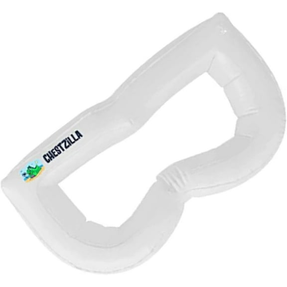 ChestZilla Sunbathing Inflatable Beach Pillow with Adjustable Velcro Strap and Resealable Carrying Bag, Perfect for Pool, Camping and Travel