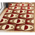 thumbnail image 1 of Chester Abstract Red/Brown Area Rug, 1 of 10