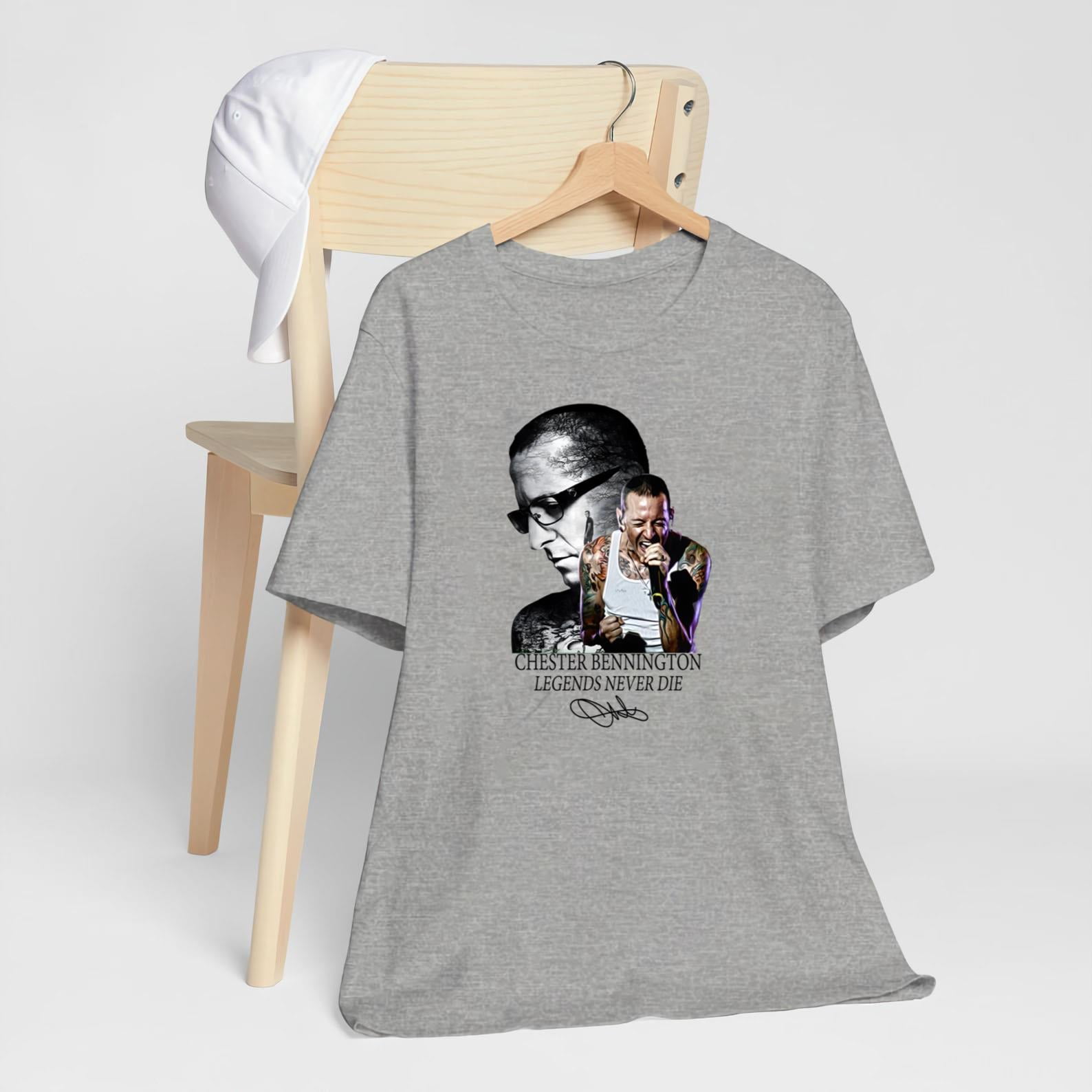 Chester Bennington Legends Never Die Signature Memorial Tshirt
