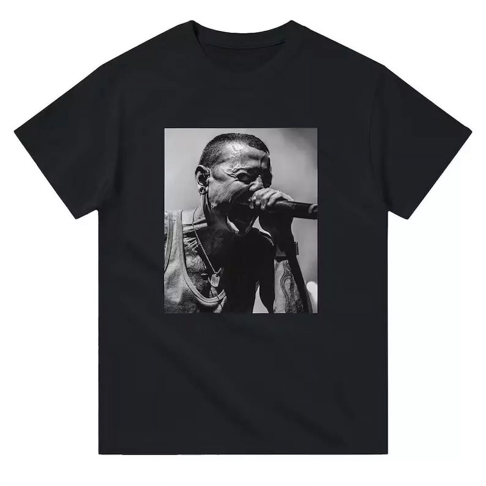 Unisex Chester Bennington T-Shirt - Linkin Park Band Shirt, Polyester, Allover Print