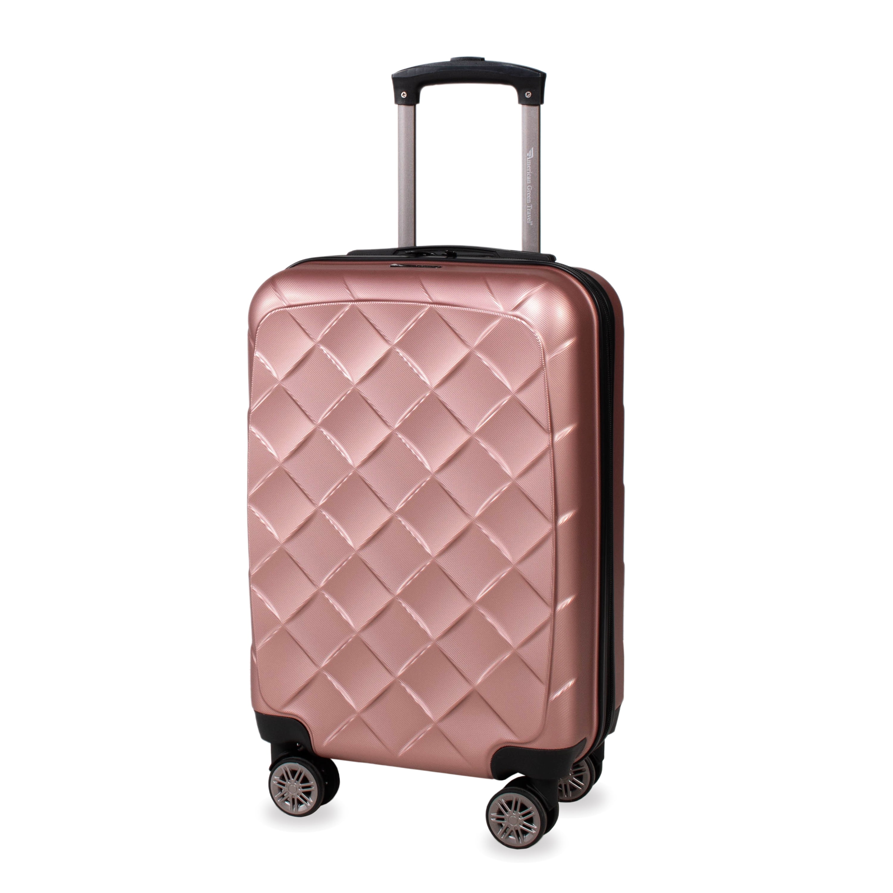 Pink and cheap rose gold suitcase