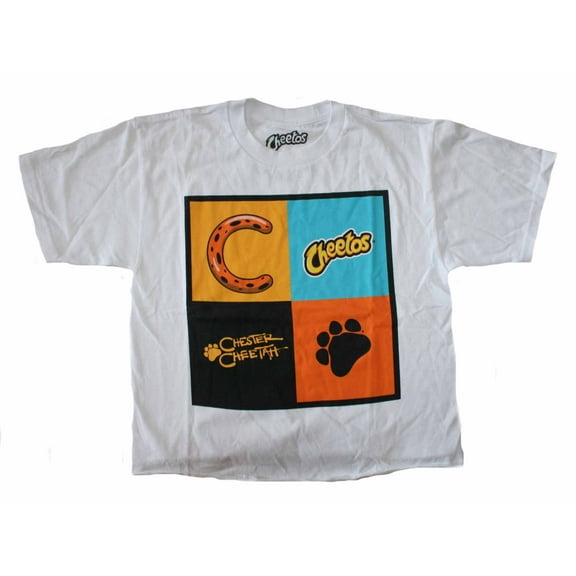 Chester Cheetah Junior Women's White Crop Top (Large)