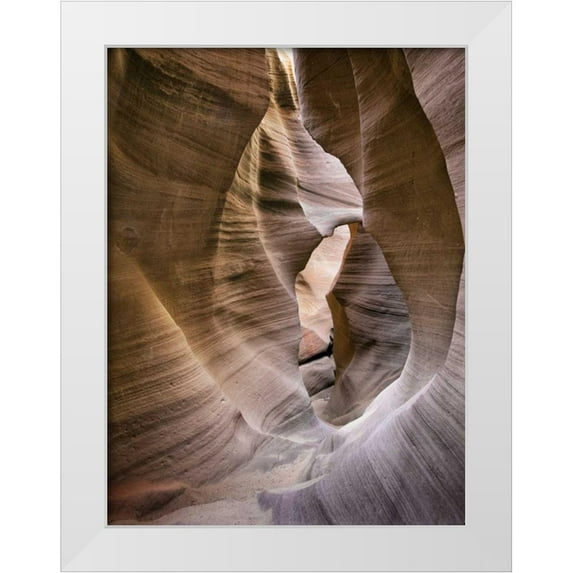 Chester, Colby 19x24 White Modern Wood Framed Museum Art Print Titled - Antelope Canyon VI