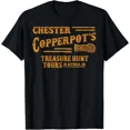 thumbnail image 1 of Chester Copperpot's Black Adult Men's Hunting Themed T-Shirt, Small, Short Sleev, 1 of 2