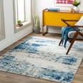 thumbnail image 1 of Chester Dark Blue 7'10" x 10'3" Modern Rectangle Area Rug, 1 of 6