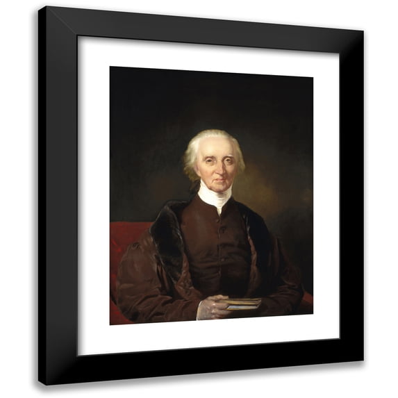 Chester Harding 19x24 Black Modern Framed Museum Art Print Titled - Charles Carroll of Carrollton (C. 1828)