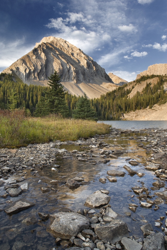 Chester Lake Spray Valley Provincial Park Kananaskis Country Alberta Canvas Art - Darwin Wiggett Design Pics (22 x 34)