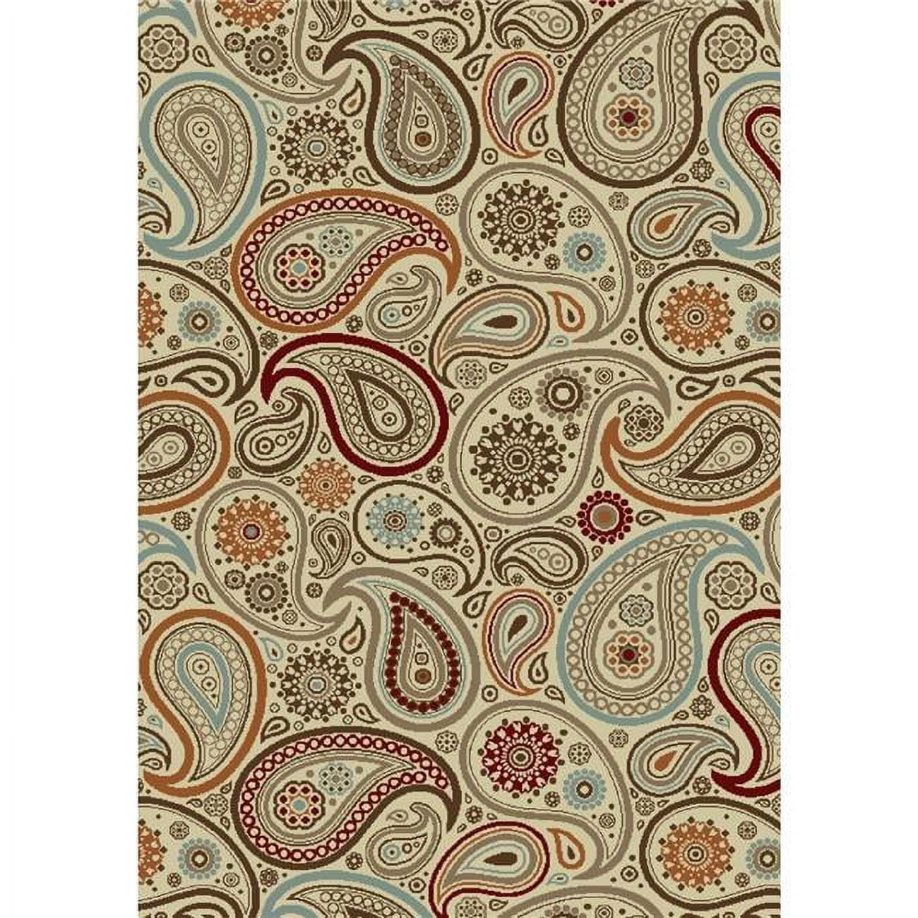 Casterly Rug Chester Paisley Rug - Ivory - Walmart.com
