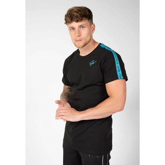 Chester T-shirt - Black/Blue