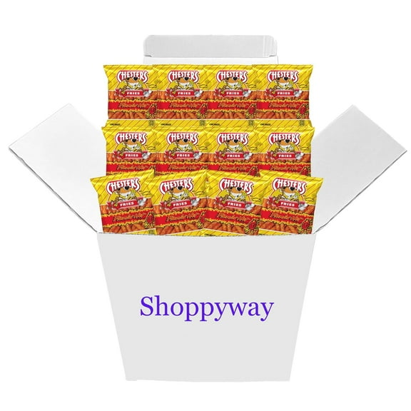 Chester's Flamin' Hot Fries, 1.75 Oz Bags, Pack of 12, Bundled by Shoppyway