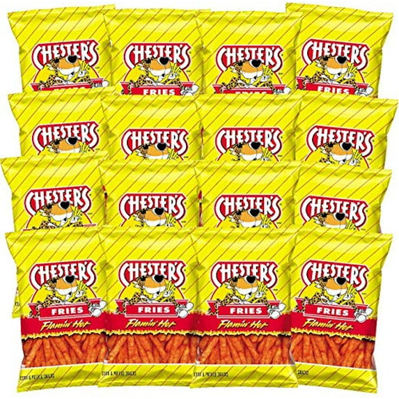Chester's Flamin' Hot Fries , 1.75 ounce bags (Pack of 16)