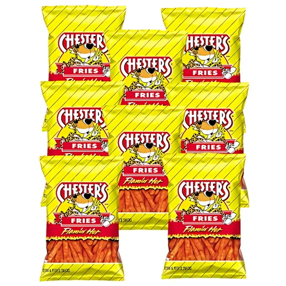 Chester's Flamin' Hot Fries, 1.75 oz bags (Pack of 8)