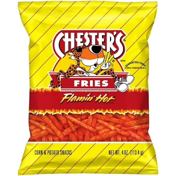 Chester's Flamin' Hot Fries Corn & Potato Snacks, 4 oz Bag