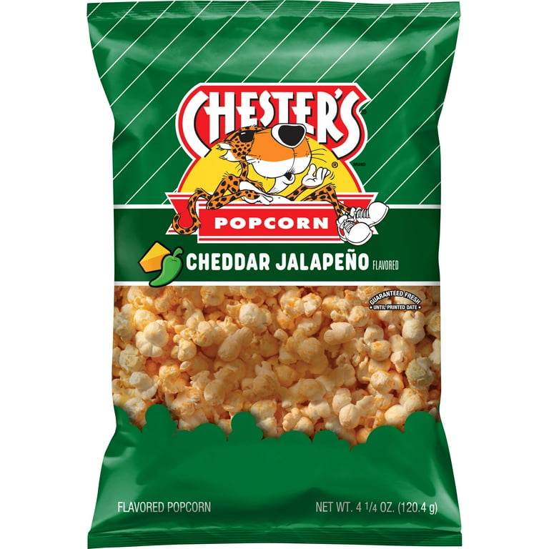 Chester's Jalapeno Cheddar Flavored Popcorn, 4.25 oz Bag - Walmart.com