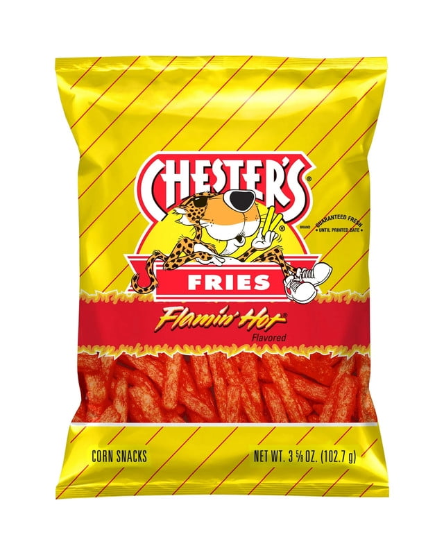 Chester's Fries Corn Snacks Flamin' Hot Flavored,(1PACK), - Walmart.com