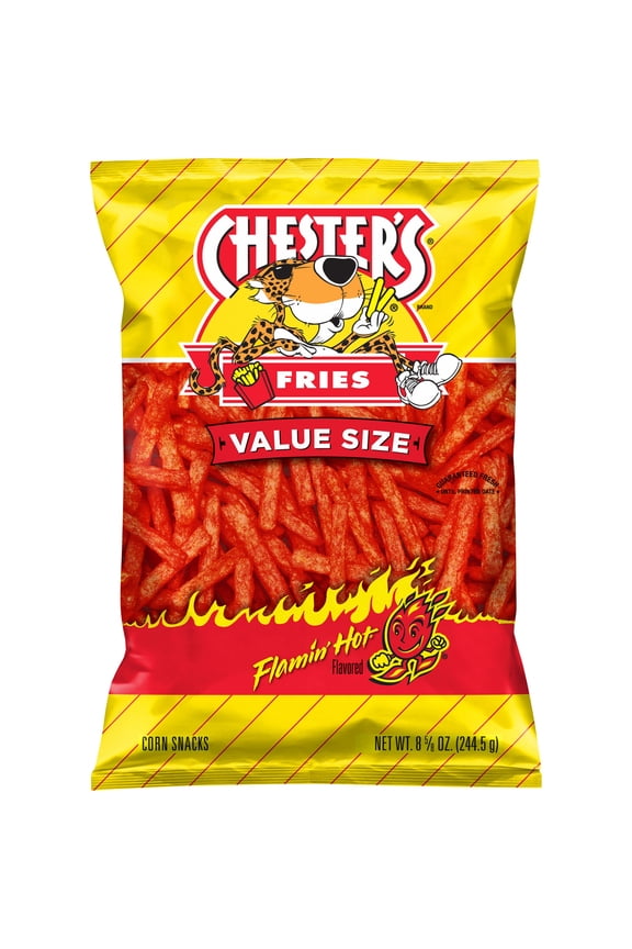 Fries Corn Snacks Flamin' Hot Flavored 8.625 Ounce Bag