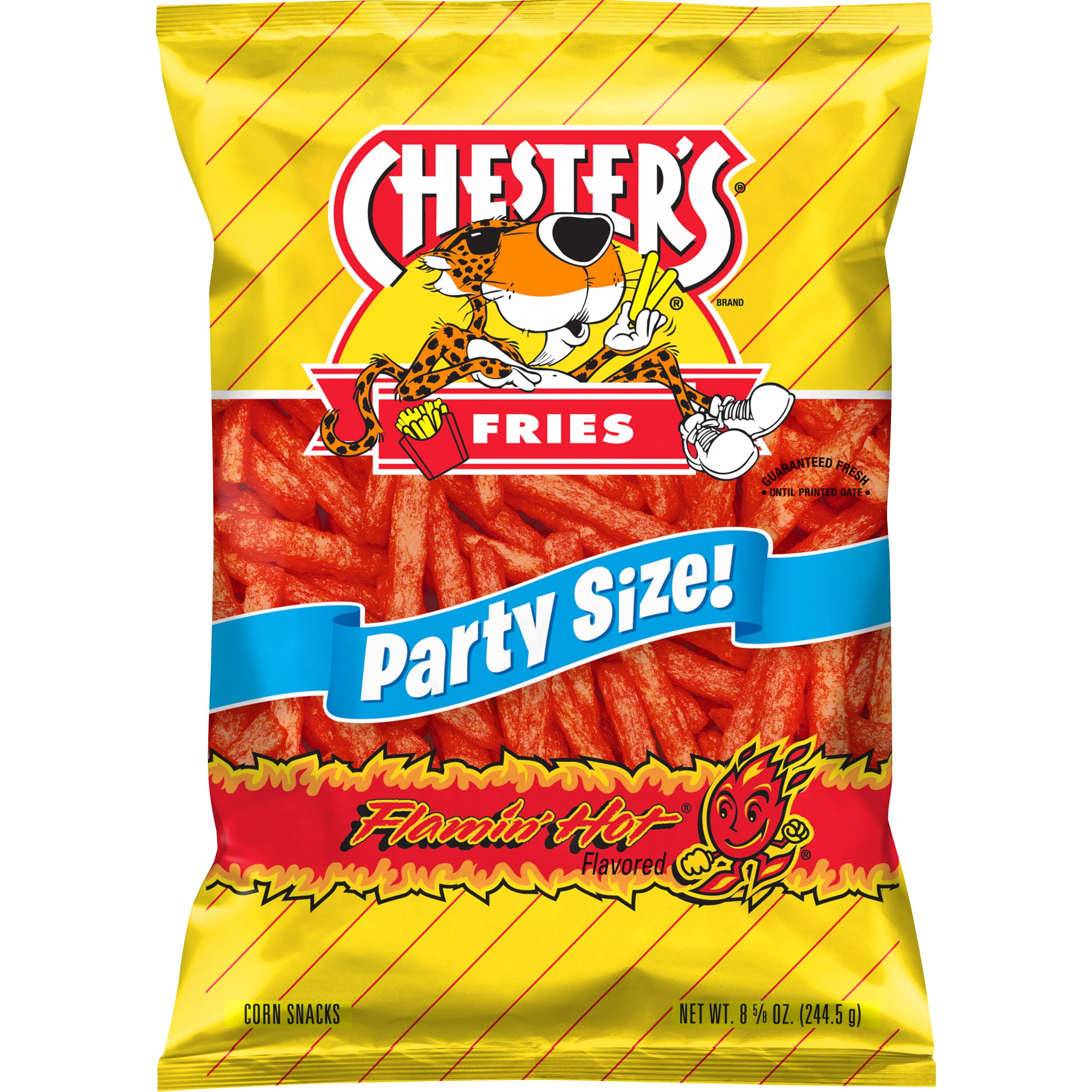 Chester's Fries Corn Snacks Flamin' Hot Flavored 8.625 Ounce Bag