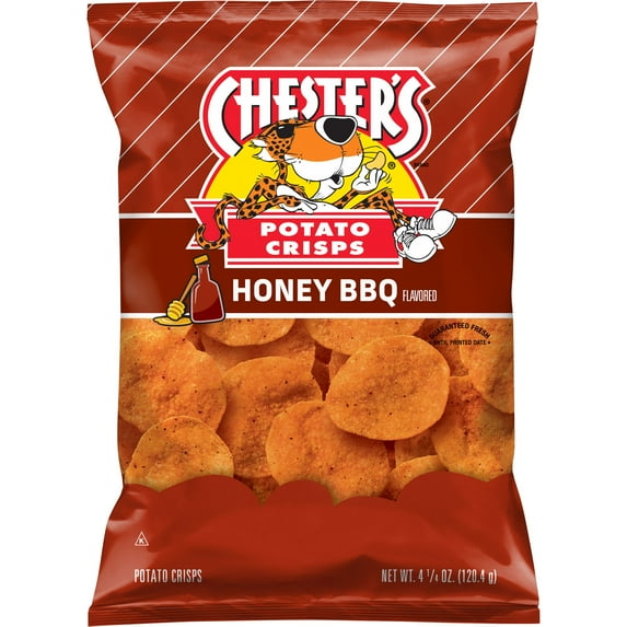 Chester's Fries Potato Crisps Honey BBQ Flavored Snacks, 4.25 oz Bag