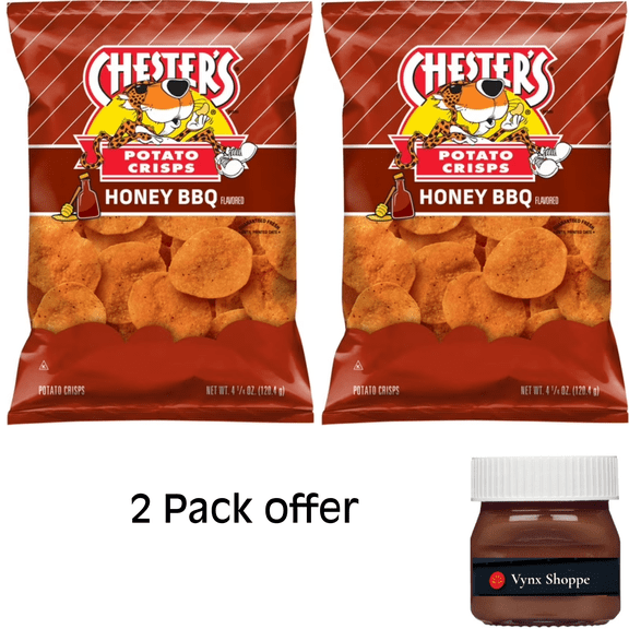 Chester's Fries Potato Crisps Honey BBQ Flavored Snacks, 4.25 oz Bag