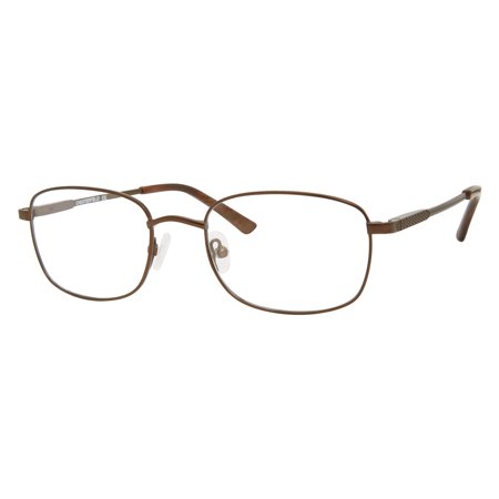 Chesterfield Full Rim Rectangular Brushed Brown Brown Eyeglasses
